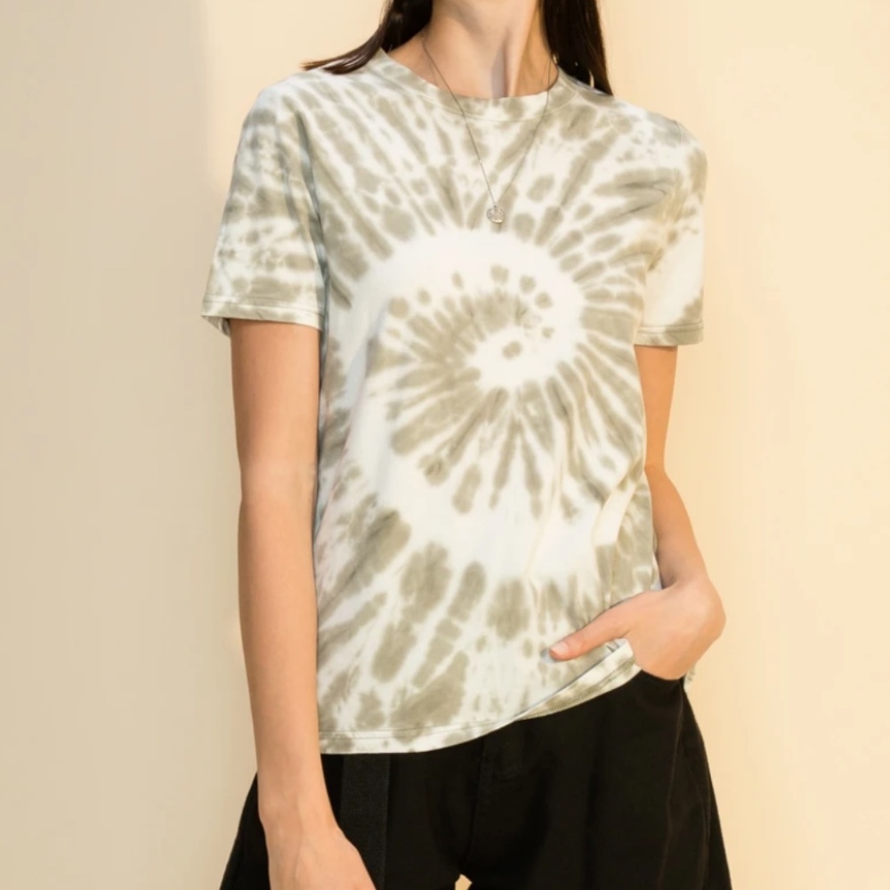 Double Zero Green Tie Dye Tee